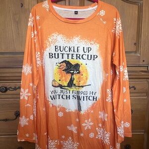 Like New Halloween Cat Witchy Long Sleeve Shirt 🐈‍⬛